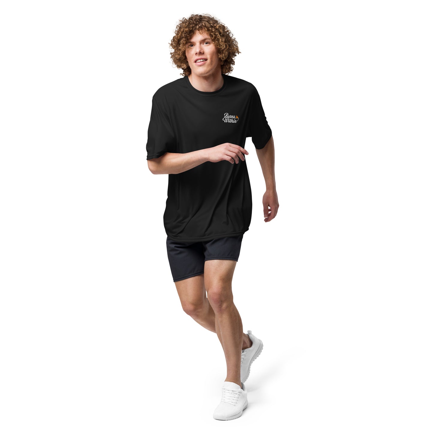 Health is Wealth Gym Unisex performance crew neck t-shirt