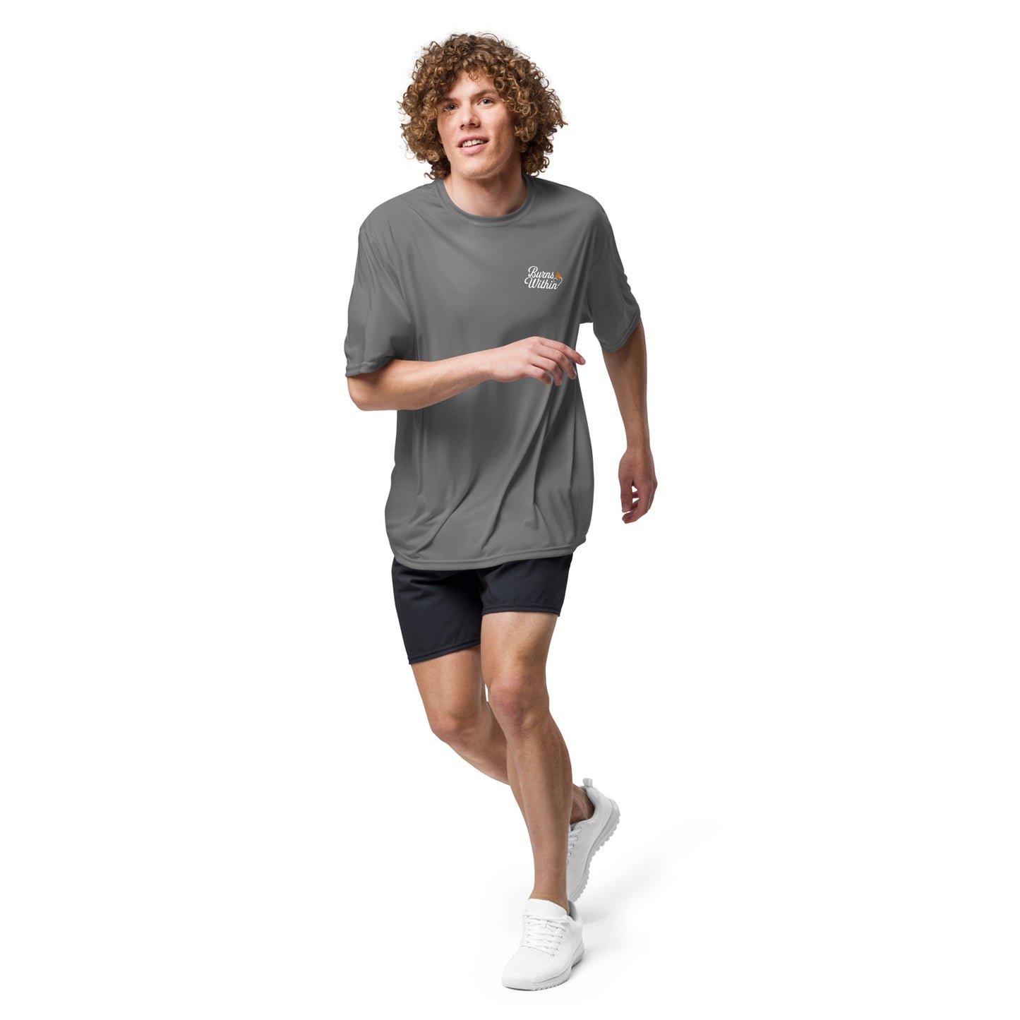 Health is Wealth Gym Unisex performance crew neck t-shirt