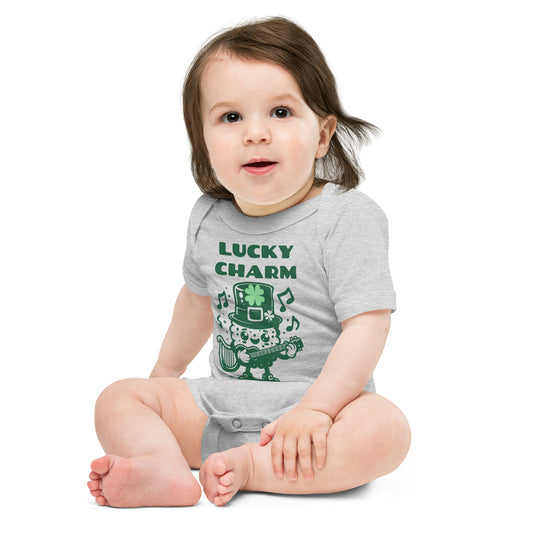 Lucky Charm St. Patrick's Day Baby short sleeve one piece