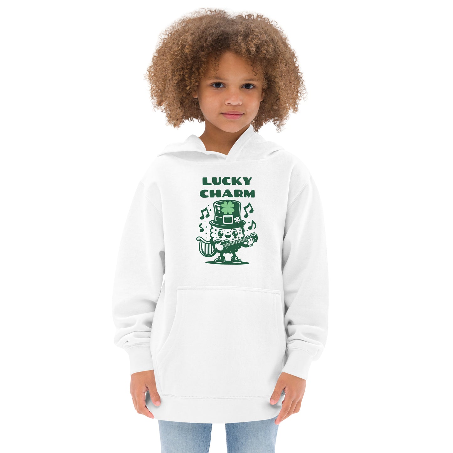 Lucky Charm St. Patrick's Day Kids fleece hoodie