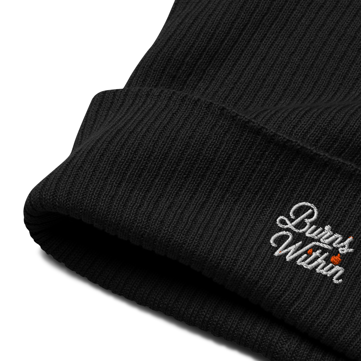 Burns Within Organic Ribbed Beanie