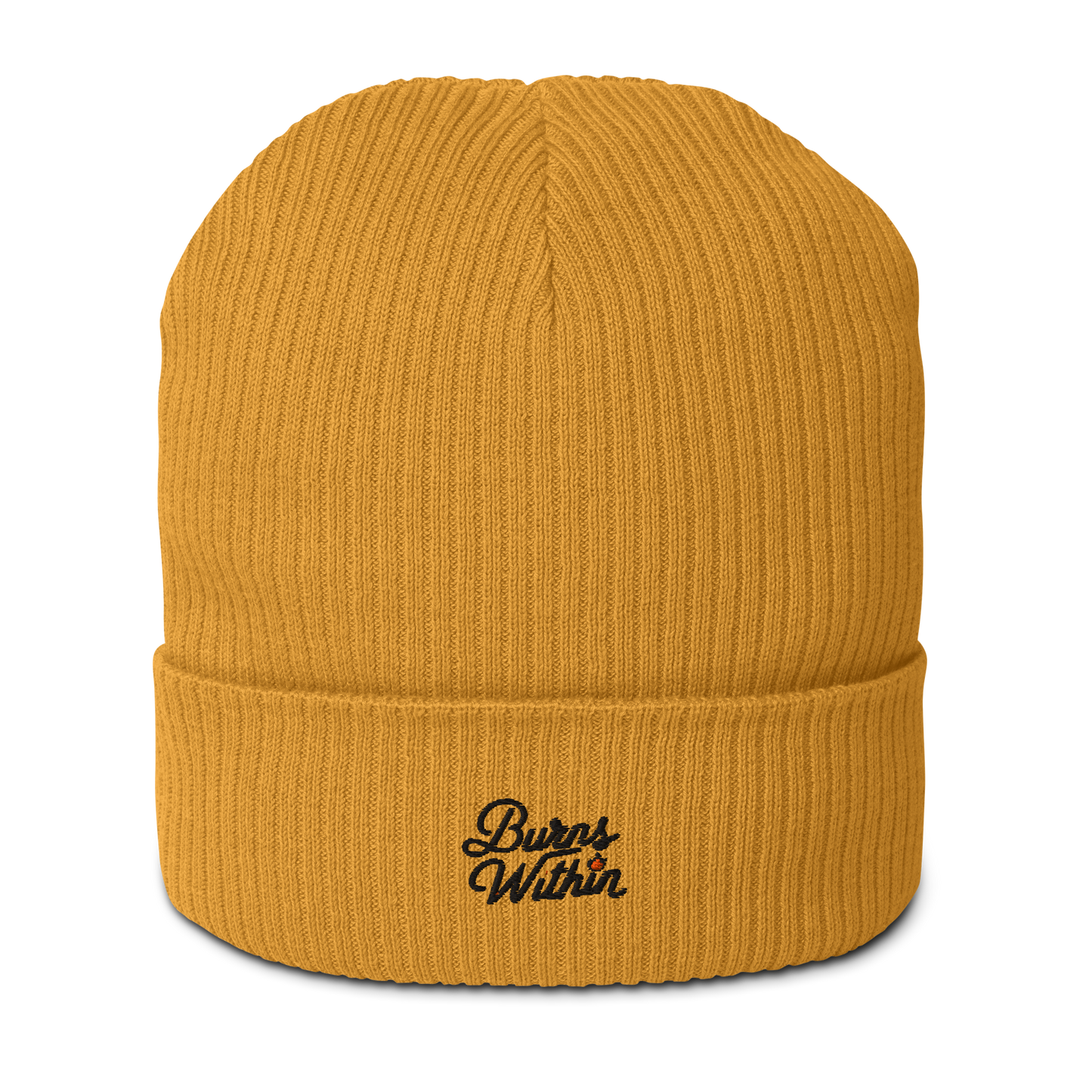 Burns Within Organic Ribbed Beanie