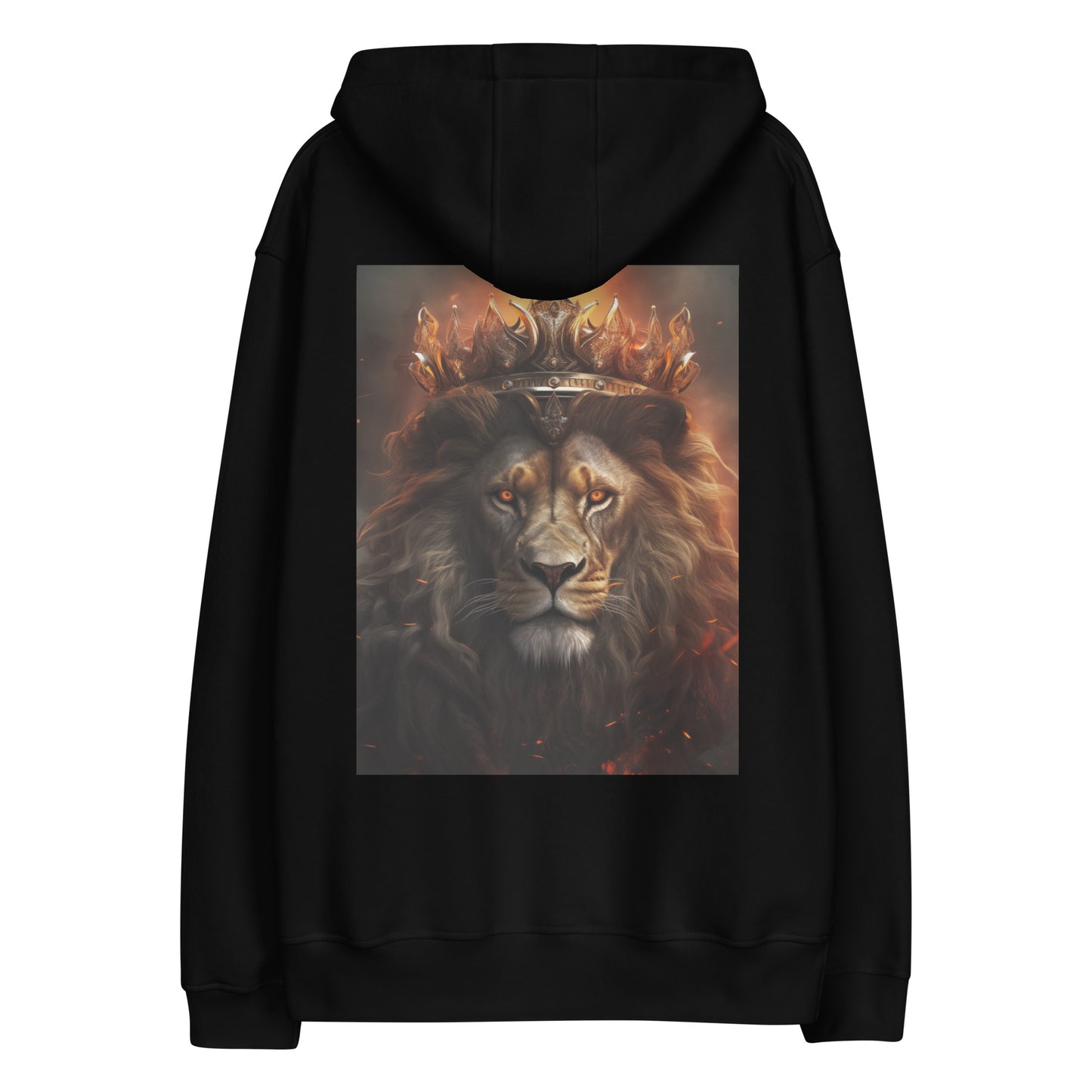 Burns Within Flaming B Crowned Lion Premium eco hoodie