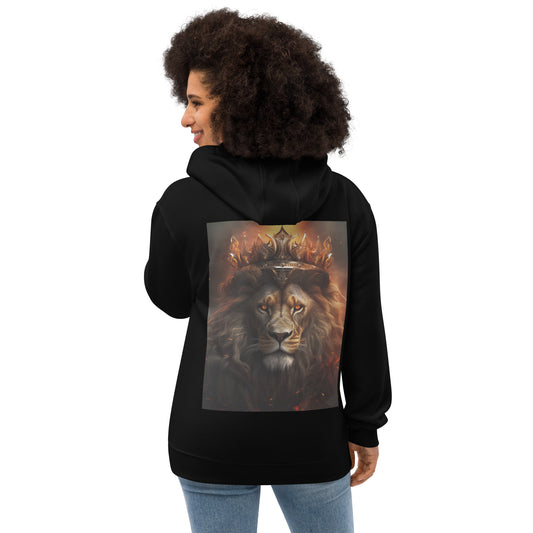 Burns Within Flaming B Crowned Lion Premium eco hoodie