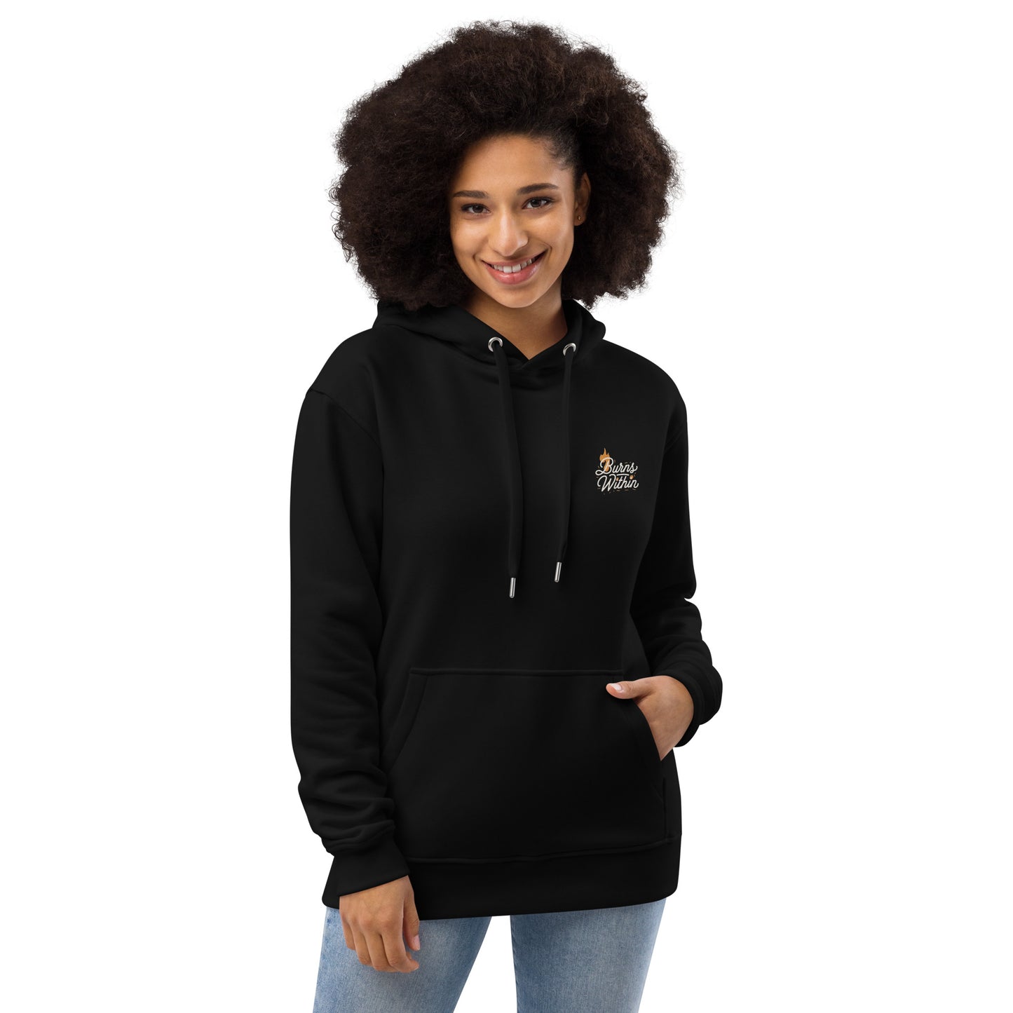 Burns Within Flaming B Crowned Lion Premium eco hoodie