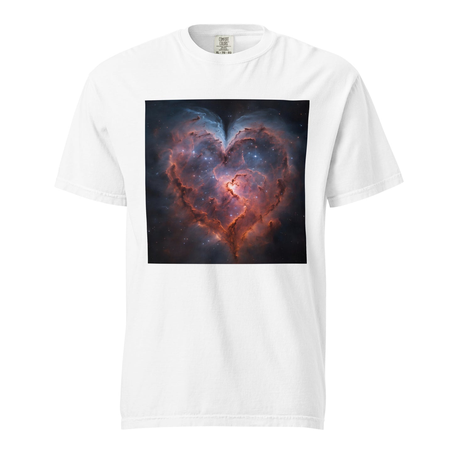 Heart Nebula Valentine's Day Unisex garment-dyed heavyweight t-shirt