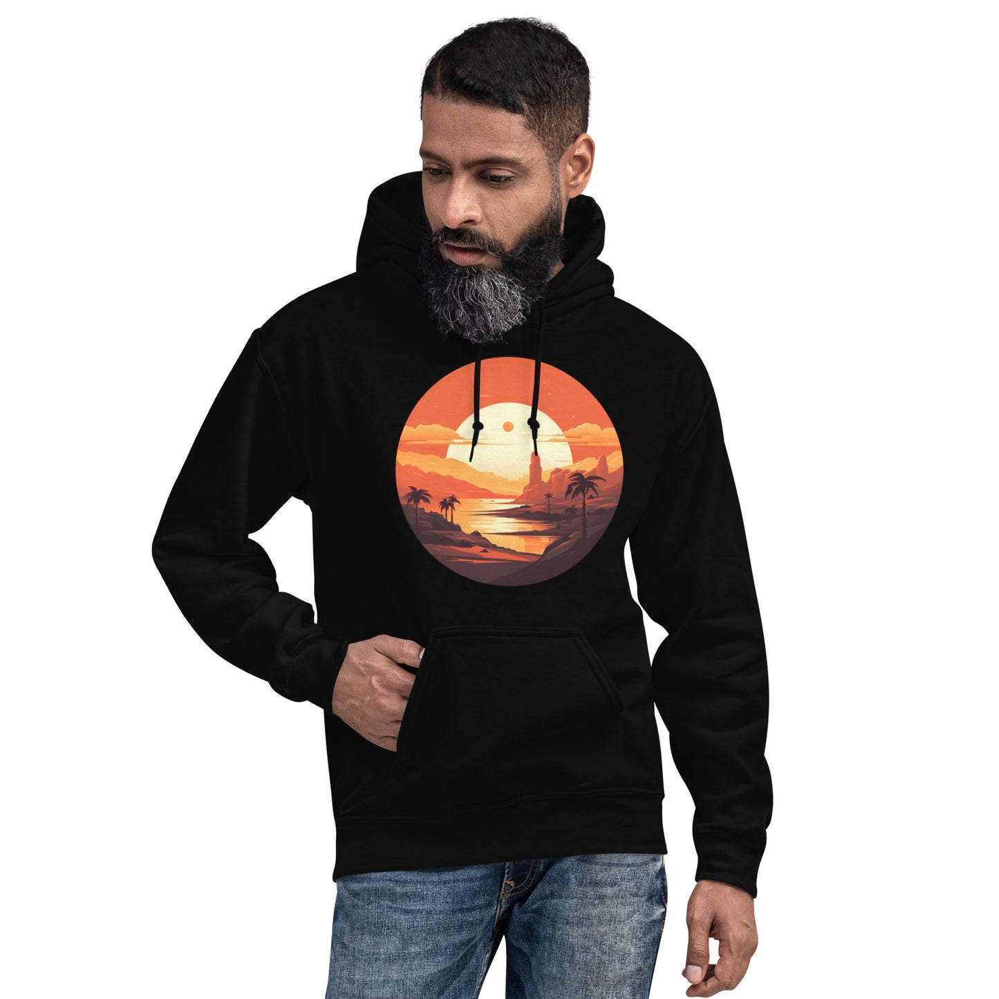 Desert Planet in a Far Away Galaxy Unisex Hoodie Var1