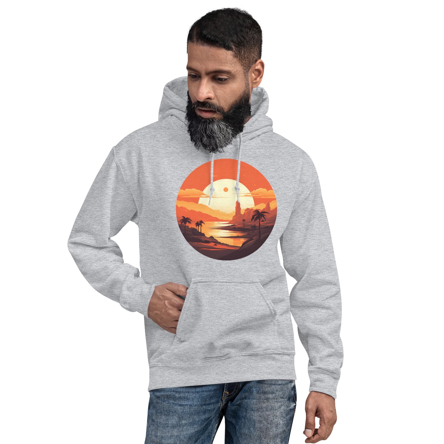 Desert Planet in a Far Away Galaxy Unisex Hoodie Var1