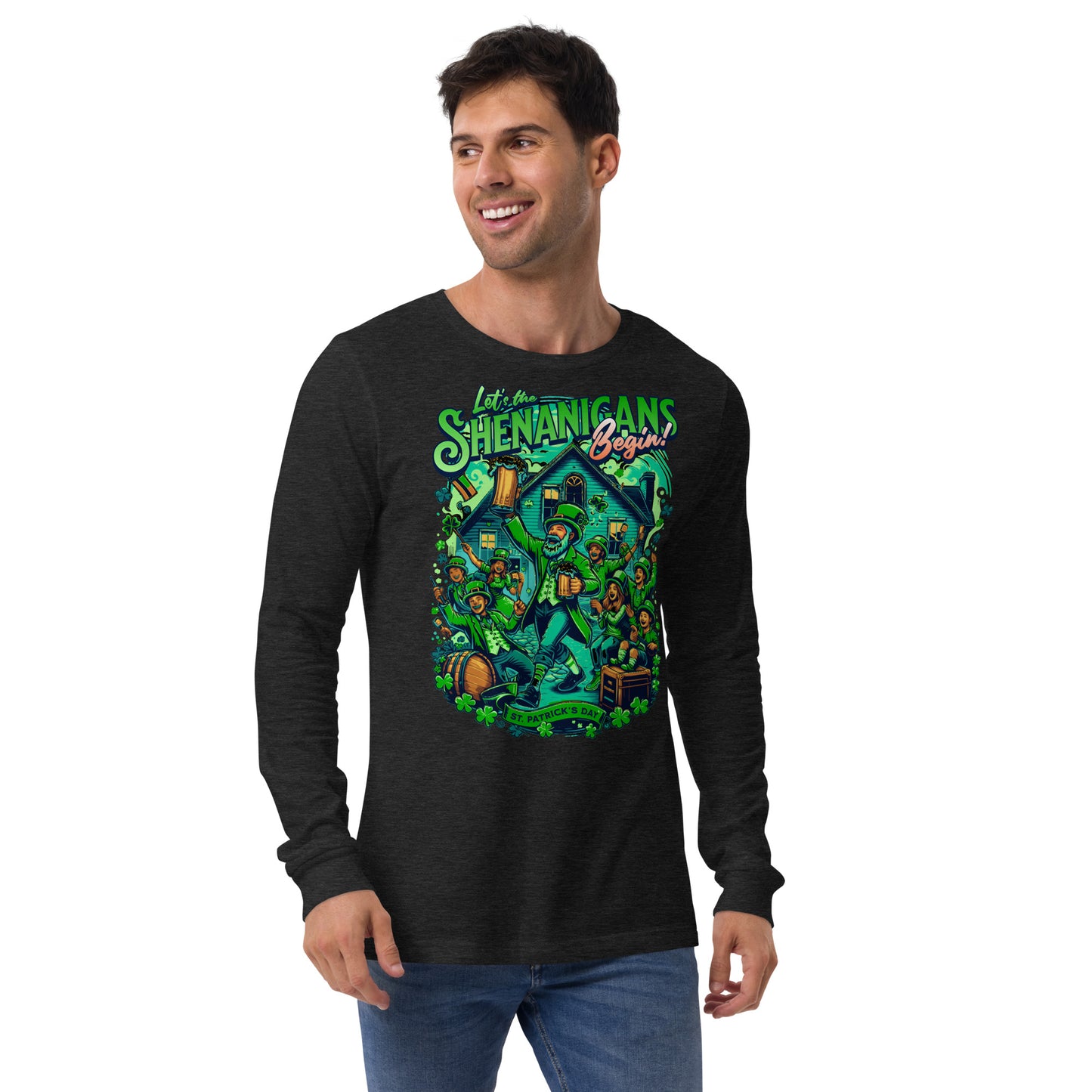 Let The Shenanigans Begin St. Patrick's Day Unisex Long Sleeve Tee