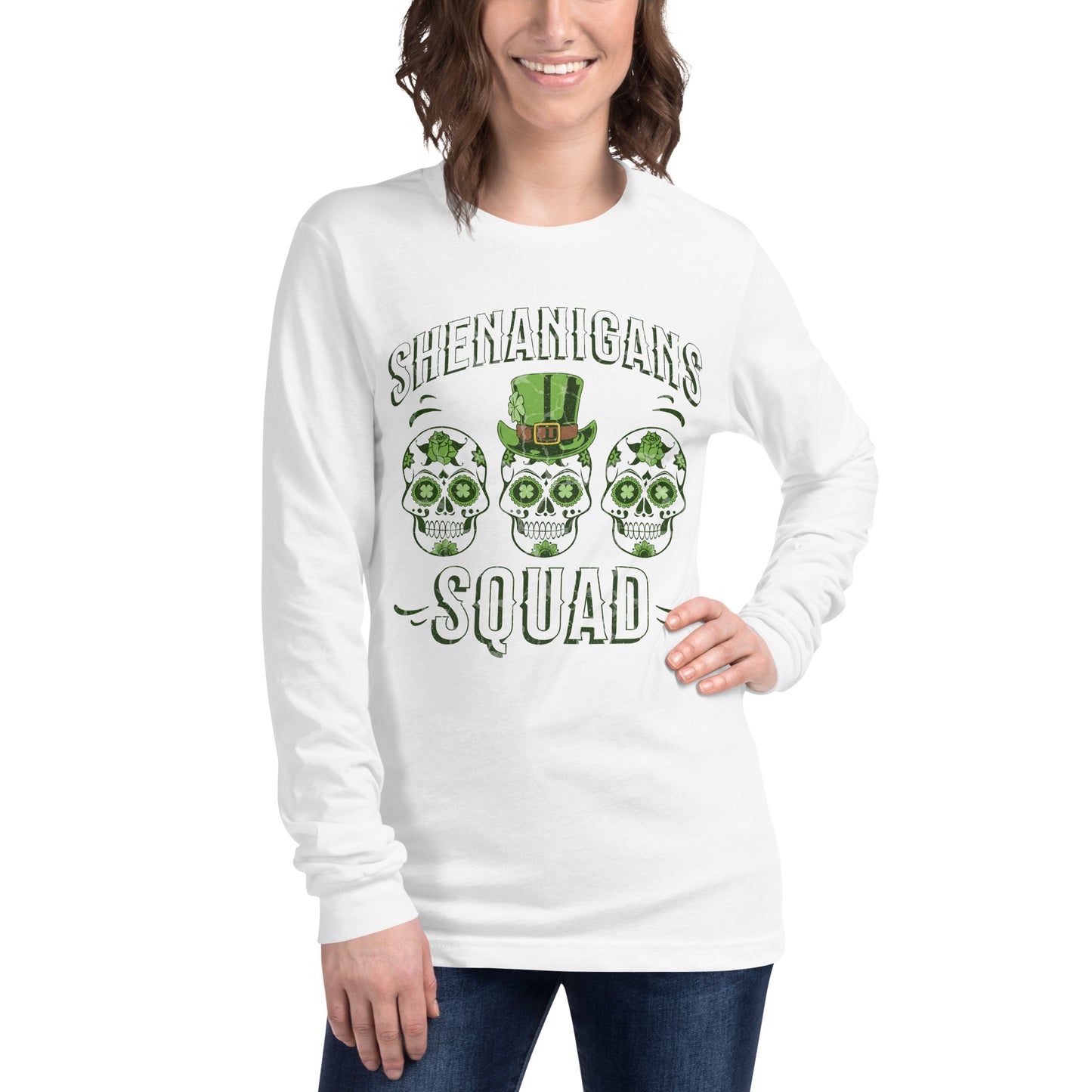 Shenanigans Squad St. Patrick's Day Unisex Long Sleeve Tee