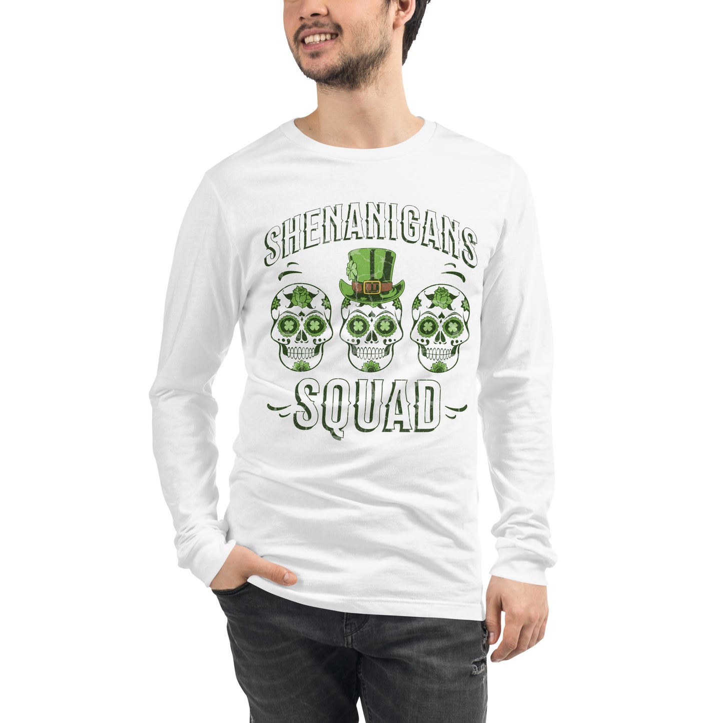 Shenanigans Squad St. Patrick's Day Unisex Long Sleeve Tee