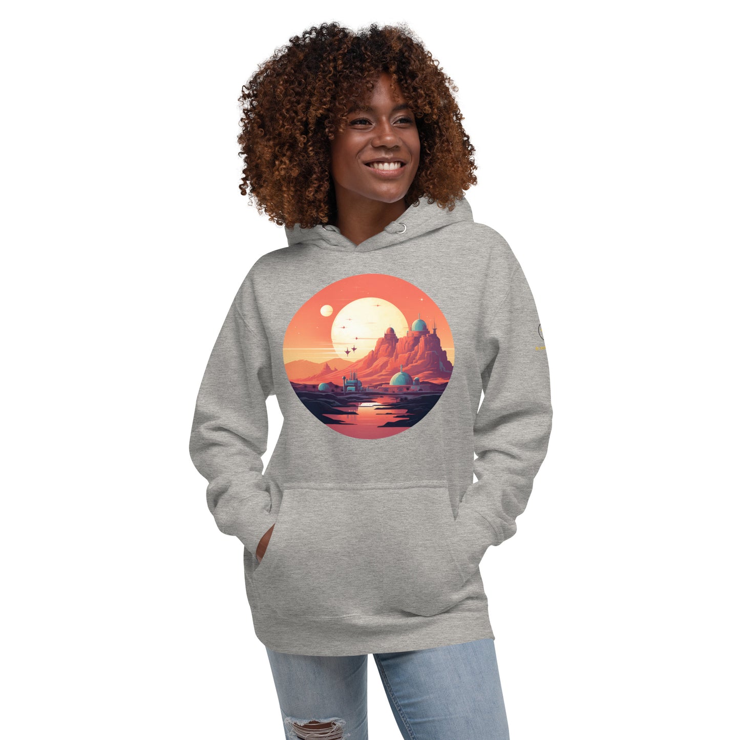 Desert Planet in a Far Away Galaxy Unisex Hoodie Var3