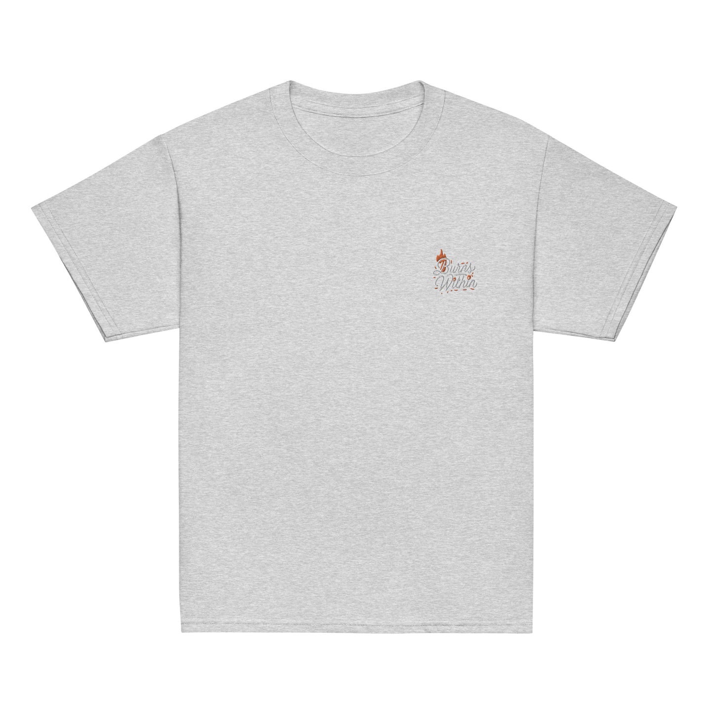 Burns Within Flaming B Embroidered Youth classic tee