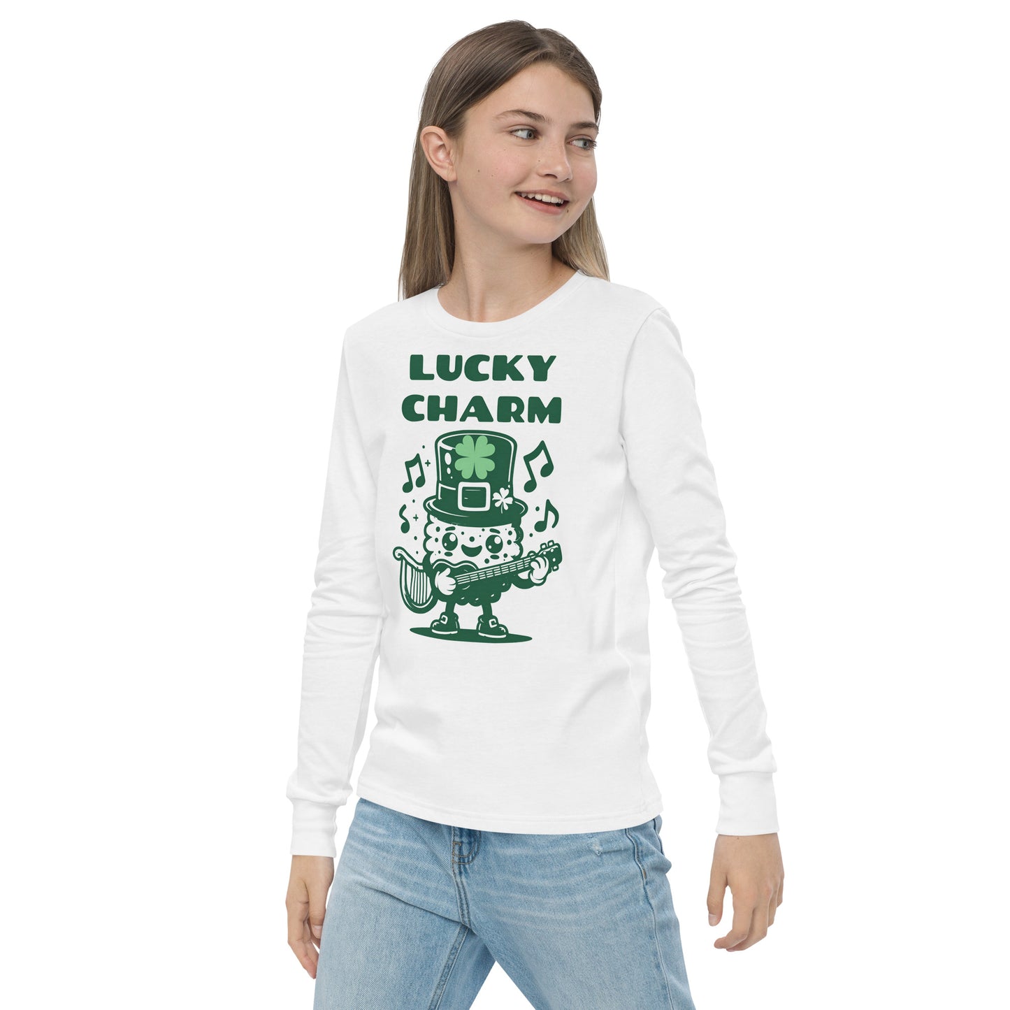 Lucky Charm St. Patrick's Day Youth long sleeve tee