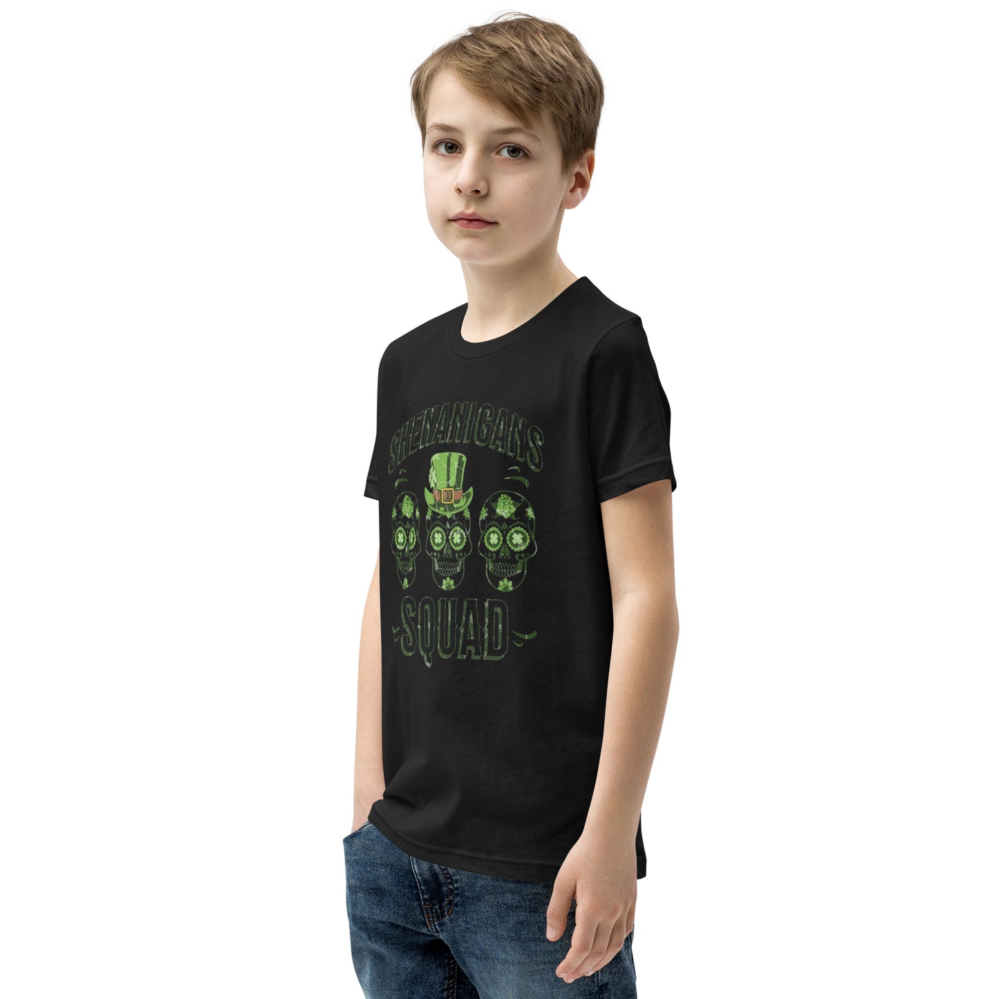 Shenanigans Squad St. Patrick's Day Youth Short Sleeve T-Shirt