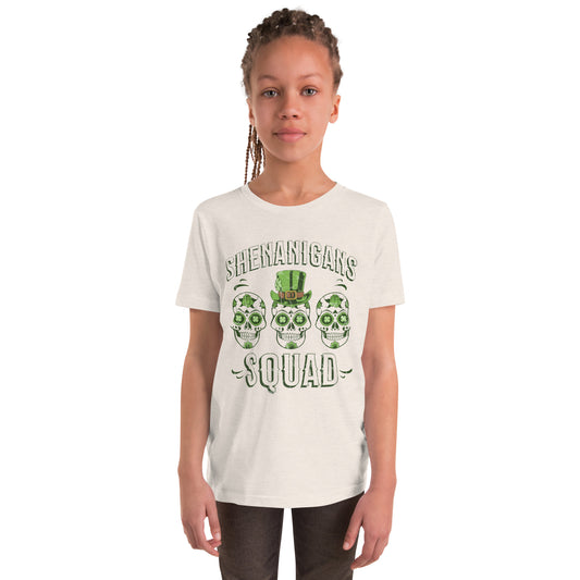 Shenanigans Squad St. Patrick's Day Youth Short Sleeve T-Shirt